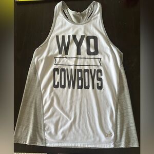 Under armour high neck Wyoming Cowboys tank